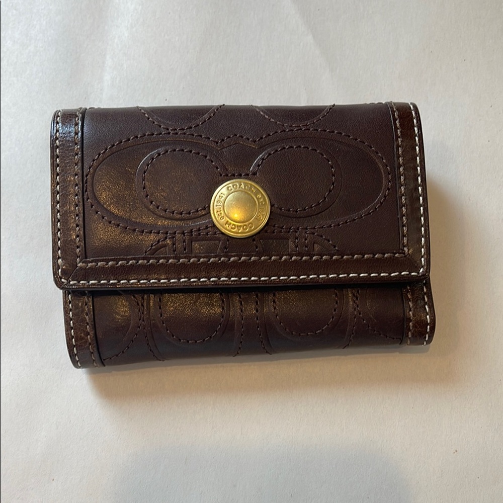 Coach Brown Leather Wallet